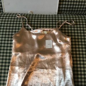 Rose pink shimmery slip dress